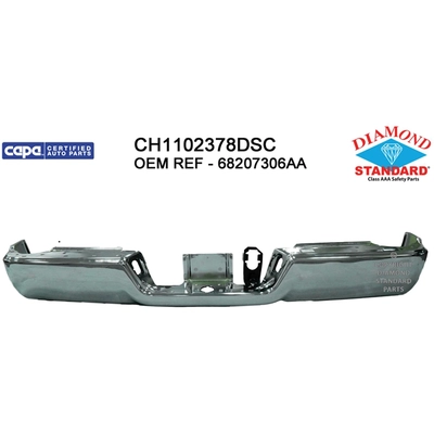 Rear Bumper Face Bar - CH1102378DSC pa1