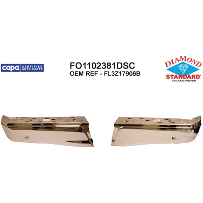 Rear Bumper Face Bar - FO1102381DSC pa1