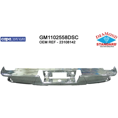 Rear Bumper Face Bar - GM1102558DSC pa1