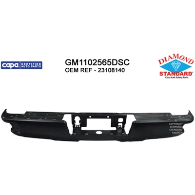 Rear Bumper Face Bar - GM1102565DSC pa1