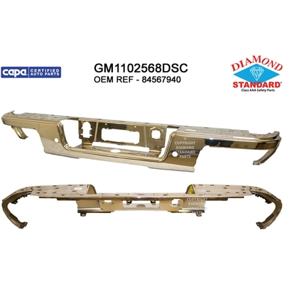 Rear Bumper Face Bar - GM1102568DSC pa1