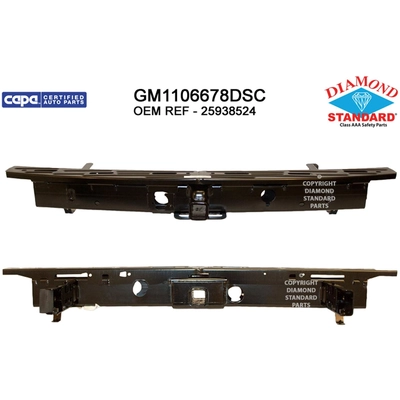 Rear Bumper Reinforcement - GM1106678DSC pa1