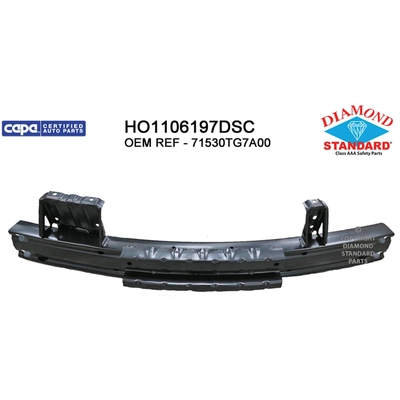 Rear Bumper Reinforcement - HO1106197DSC pa1