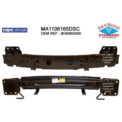 Rear Bumper Reinforcement - MA1106165DSC pa1