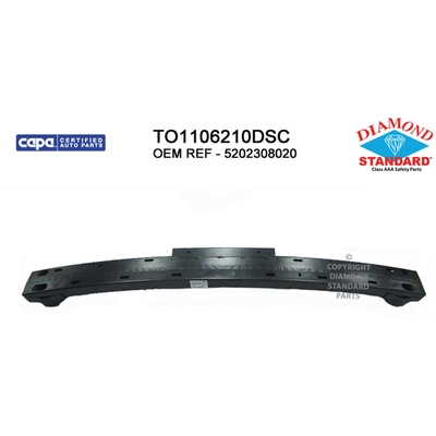 Rear Bumper Reinforcement - TO1106210DSC pa1