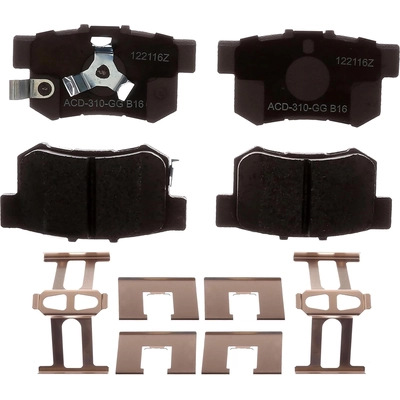 Rear Ceramic Pads by ACDELCO - 14D1086CHF1 pa1