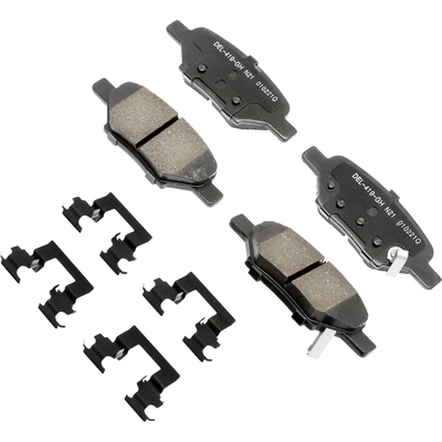ACDELCO - 17D1033CHF1 - Ceramic Rear Disc Brake Pad Kit with Clips pa1