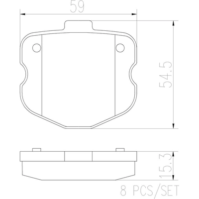 Rear Ceramic Pads by BREMBO - P10067N pa3