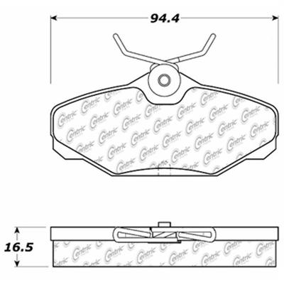 Rear Ceramic Pads by CENTRIC PARTS - 103.06100 pa5