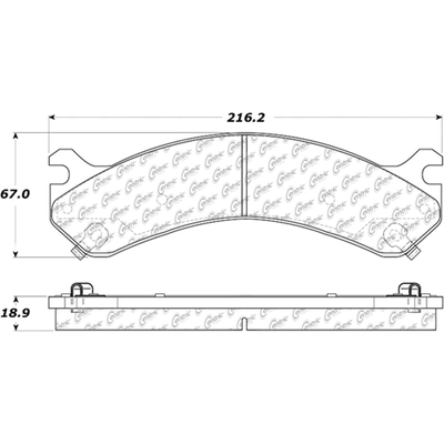 Rear Ceramic Pads by CENTRIC PARTS - 103.09090 pa1