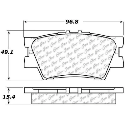 CENTRIC PARTS - 103.12120 - Rear Ceramic Pads pa2