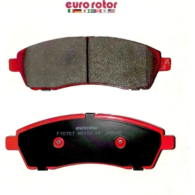 Rear Ceramic Pads by EUROROTOR - ID757H pa3
