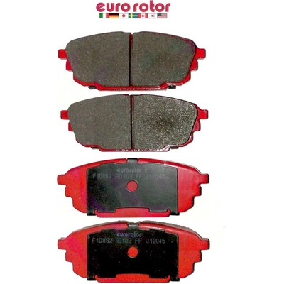 Rear Ceramic Pads by EUROROTOR - ID892H pa3