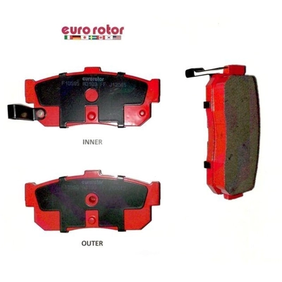 Rear Ceramic Pads by EUROROTOR - ID595H pa3