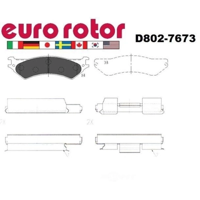 Rear Ceramic Pads by EUROROTOR - ID802H pa3