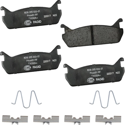 Rear Ceramic Pads by HELLA PAGID - 355033011 pa1