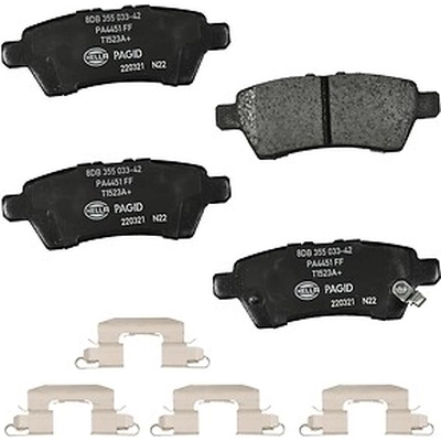 Rear Ceramic Pads by HELLA PAGID - 355033421 pa1