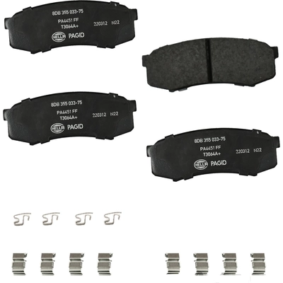 Rear Ceramic Pads by HELLA PAGID - 355033751 pa1