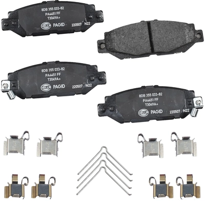 Rear Ceramic Pads by HELLA PAGID - 355033821 pa1