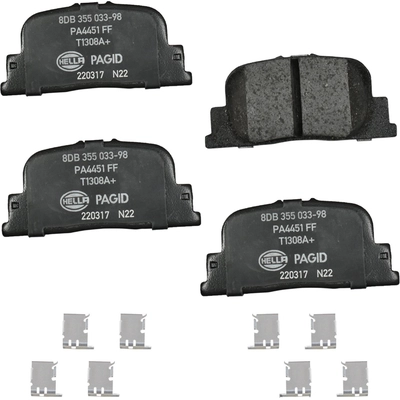 Rear Ceramic Pads by HELLA PAGID - 355033981 pa1