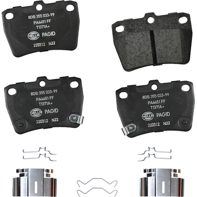 Rear Ceramic Pads by HELLA PAGID - 355033991 pa1