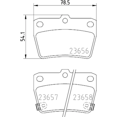 Rear Ceramic Pads by HELLA PAGID - 355033991 pa2