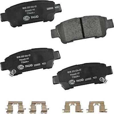 Rear Ceramic Pads by HELLA PAGID - 355034011 pa1