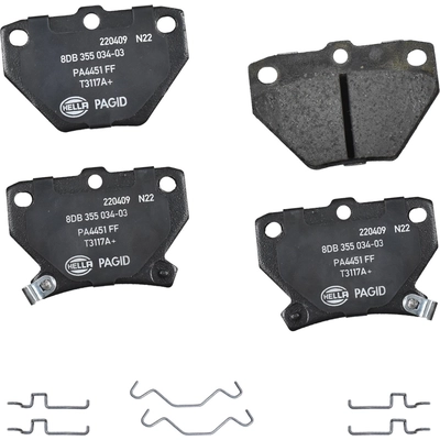 Rear Ceramic Pads by HELLA PAGID - 355034031 pa1