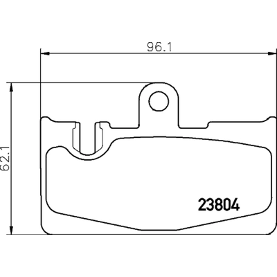 Rear Ceramic Pads by HELLA PAGID - 355034051 pa2