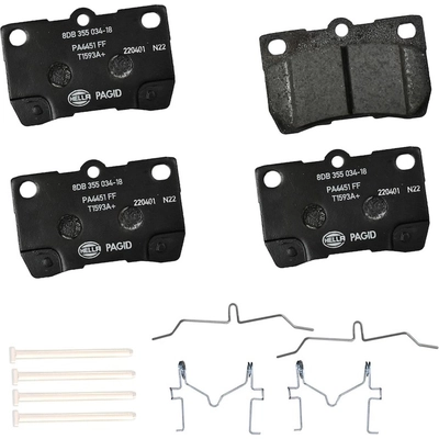 Rear Ceramic Pads by HELLA PAGID - 355034181 pa2