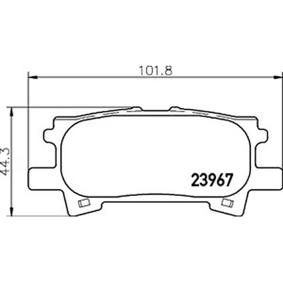 Rear Ceramic Pads by HELLA PAGID - 355034211 pa1
