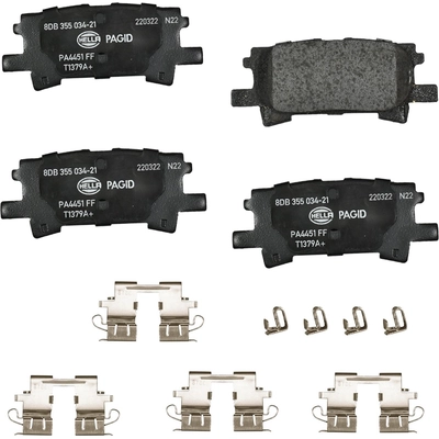 Rear Ceramic Pads by HELLA PAGID - 355034211 pa2