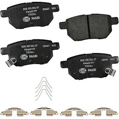 Rear Ceramic Pads by HELLA PAGID - 355034271 pa1