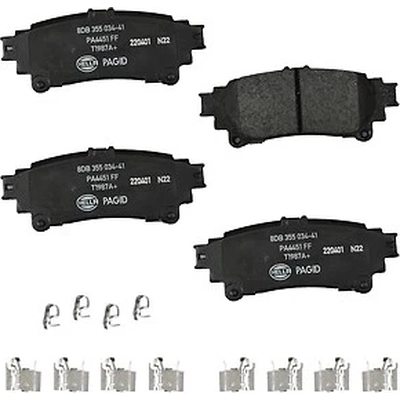 Rear Ceramic Pads by HELLA PAGID - 355034411 pa1