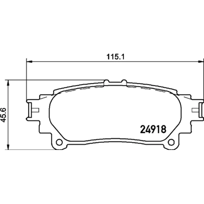 Rear Ceramic Pads by HELLA PAGID - 355034411 pa2