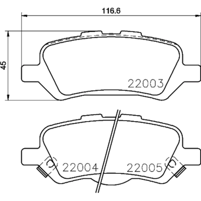 Rear Ceramic Pads by HELLA PAGID - 355034451 pa2