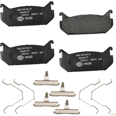 Rear Ceramic Pads by HELLA PAGID - 355034611 pa1