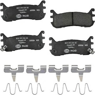 Rear Ceramic Pads by HELLA PAGID - 355034641 pa1