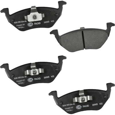 Rear Ceramic Pads by HELLA PAGID - 355034841 pa1