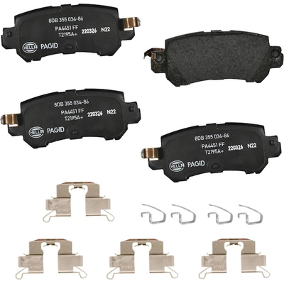 Rear Ceramic Pads by HELLA PAGID - 355034861 pa1
