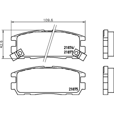 Rear Ceramic Pads by HELLA PAGID - 355034931 pa1