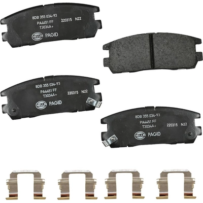 Rear Ceramic Pads by HELLA PAGID - 355034931 pa2