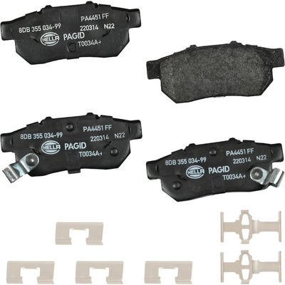 Rear Ceramic Pads by HELLA PAGID - 355034991 pa1