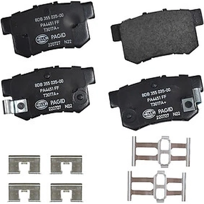Rear Ceramic Pads by HELLA PAGID - 355035001 pa1