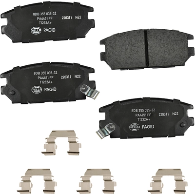 Rear Ceramic Pads by HELLA PAGID - 355035321 pa1