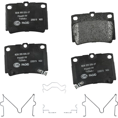 Rear Ceramic Pads by HELLA PAGID - 355035371 pa1