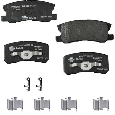 Rear Ceramic Pads by HELLA PAGID - 355035381 pa1