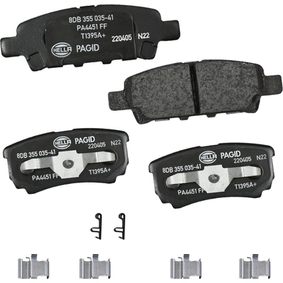 Rear Ceramic Pads by HELLA PAGID - 355035411 pa2