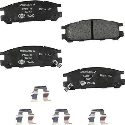 Rear Ceramic Pads by HELLA PAGID - 355035471 pa1