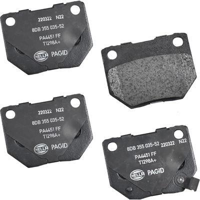 Rear Ceramic Pads by HELLA PAGID - 355035521 pa1